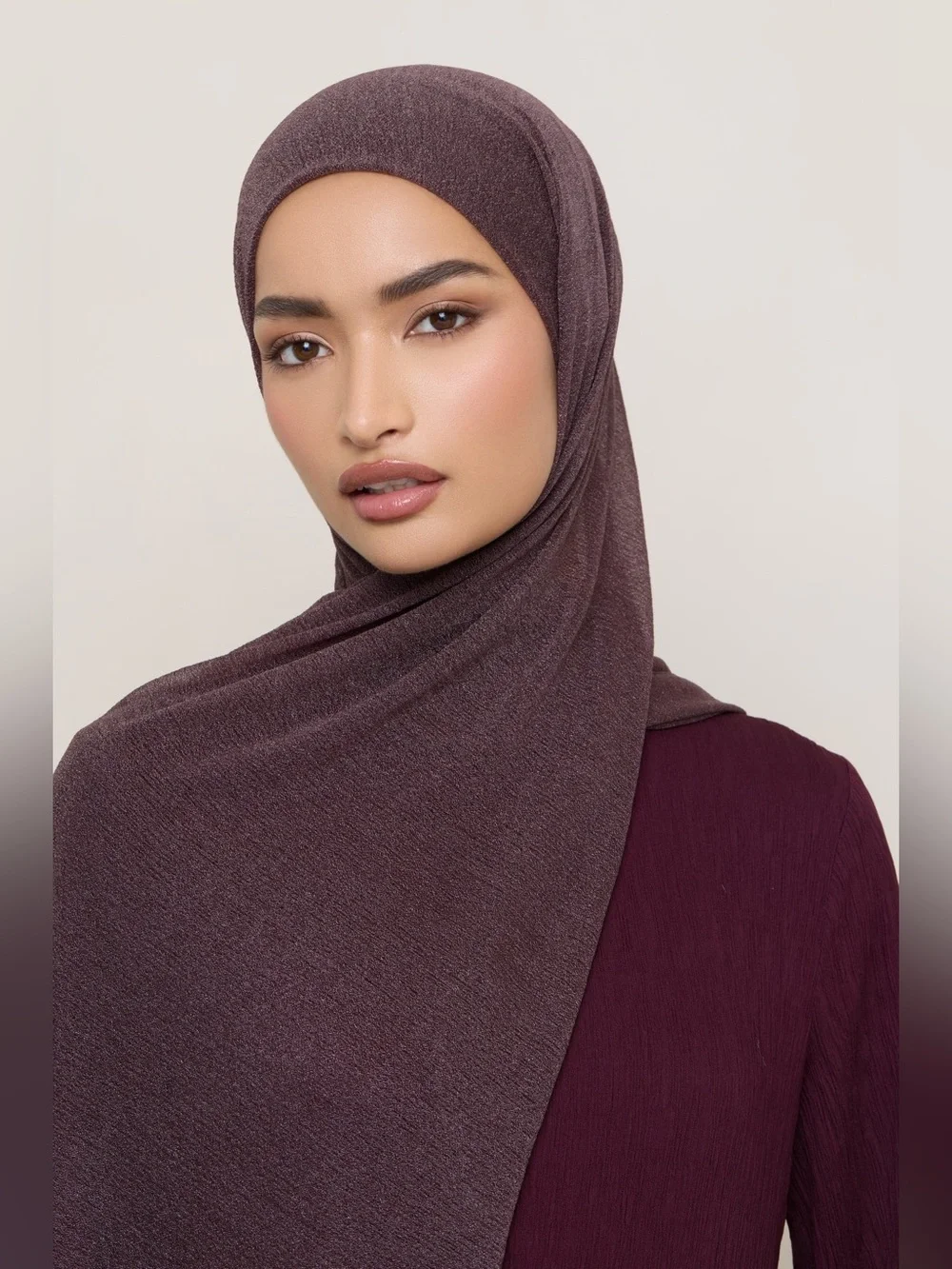Veiled Collection Shimmer Stretch Hijab - Truffle 🌸 FIRM PRICE 🌸